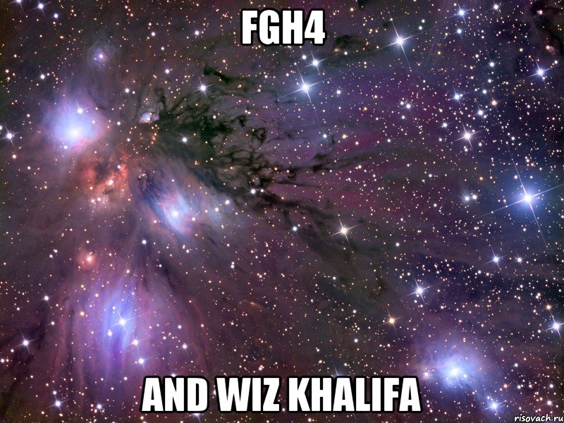 fgh4 and Wiz Khalifa, Мем Космос