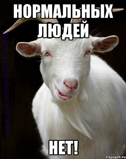 Нормальных людей НЕТ!