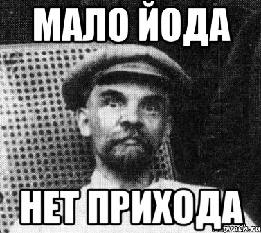 МАЛО ЙОДА НЕТ ПРИХОДА, Мем   Ленин удивлен