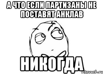 А что если партизаны не поставят анклав НИКОГДА, Мем Мне кажется или