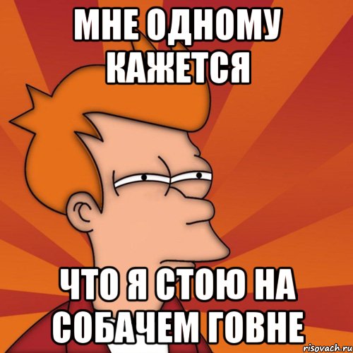 мне одному кажется что я стою на собачем говне