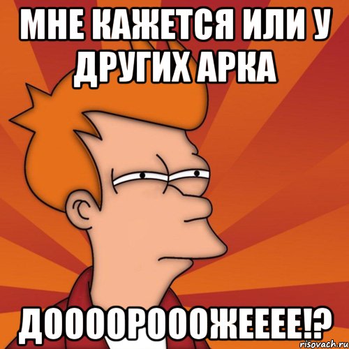 Мне кажется или у других АРКА ДООООРОООЖЕЕЕЕ!?
