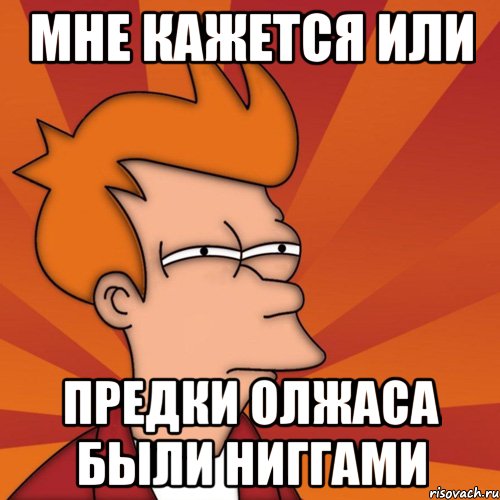 Мне кажется или предки Олжаса были НИГГАМИ