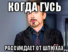 когда гусь рассуждает от шлюхах
