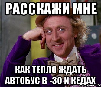 расскажи мне как тепло ждать автобус в -30 и кедах, Мем мое лицо