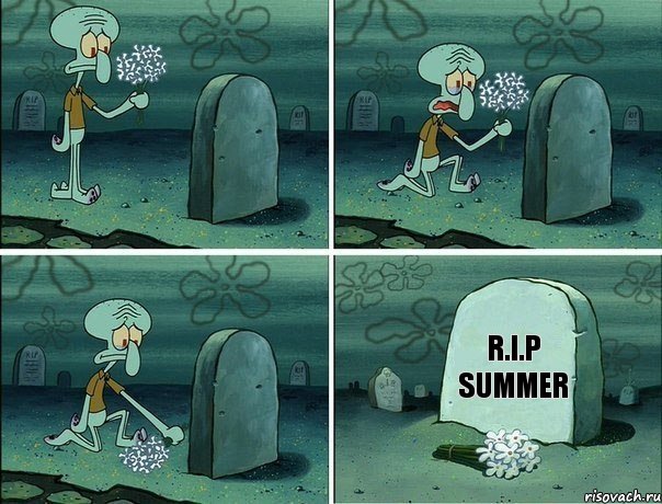 R.I.P SUMMER, Комикс  Сквидвард хоронит