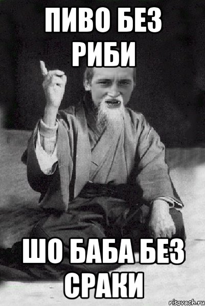 пиво без риби шо баба без сраки, Мем Мудрий паца