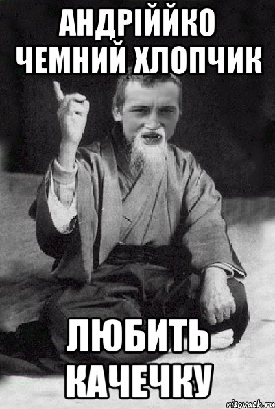 андріййко чемний хлопчик любить качечку, Мем Мудрий паца