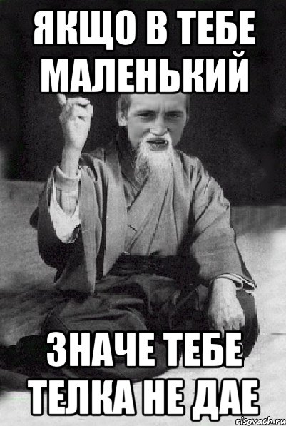 якщо в тебе маленький значе тебе телка не дае, Мем Мудрий паца