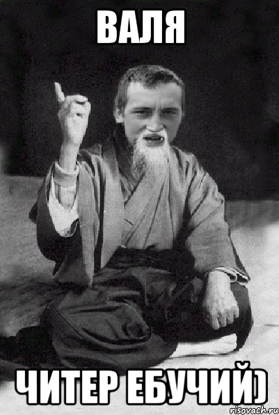 Валя Читер Ебучий), Мем Мудрий паца