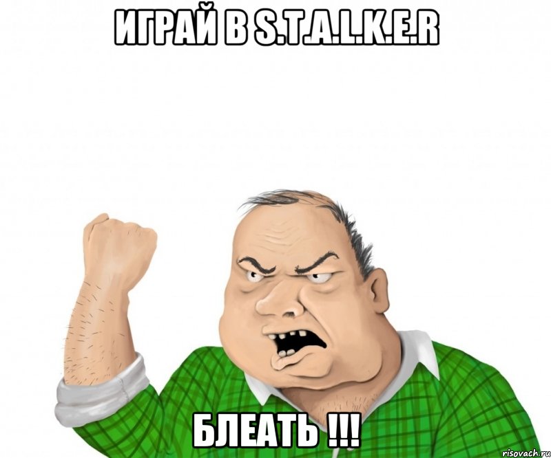 играй в S.T.A.L.K.E.R БЛЕАТЬ !!!, Мем мужик
