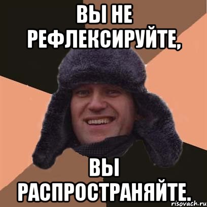 Вы не рефлексируйте, вы распространяйте., Мем навальный