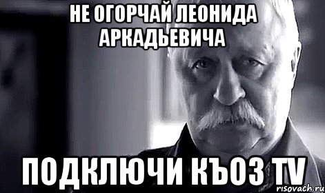 не огорчай леонида аркадьевича подключи Къоз TV, Мем Не огорчай Леонида Аркадьевича