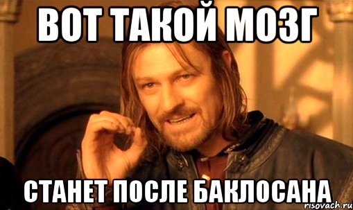 ВОТ ТАКОЙ МОЗГ СТАНЕТ ПОСЛЕ БАКЛОСАНА