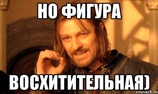 Но фигура Восхитительная), Мем Нельзя просто так взять и (Боромир мем)