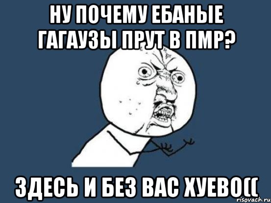 Ну почему ебаные гагаузы прут в ПМР? Здесь и без вас хуево((, Мем Ну почему