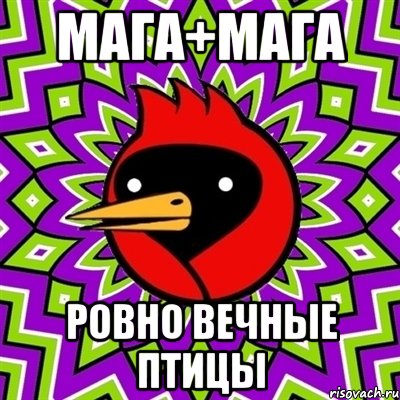 мага+мага ровно вечные птицы, Мем Омская птица