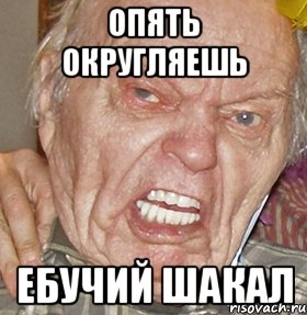 ОПЯТЬ ОКРУГЛЯЕШЬ ЕБУЧИЙ ШАКАЛ, Мем опять начинаешь ибучий шакал