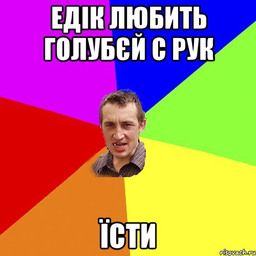 Едік любить голубєй с рук Їсти, Мем Чоткий паца