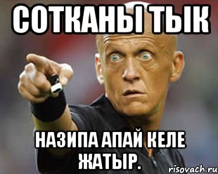 Сотканы тык Назипа апай келе жатыр.