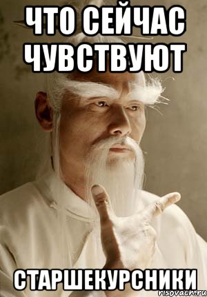Что сейчас чувствуют Старшекурсники
