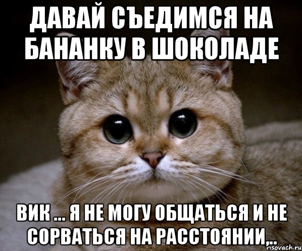 Давай съедимся на бананку в шоколаде Вик ... я не могу общаться и не сорваться на расстоянии,.., Мем Пидрила Ебаная