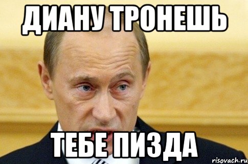 Диану тронешь Тебе пизда, Мем путин