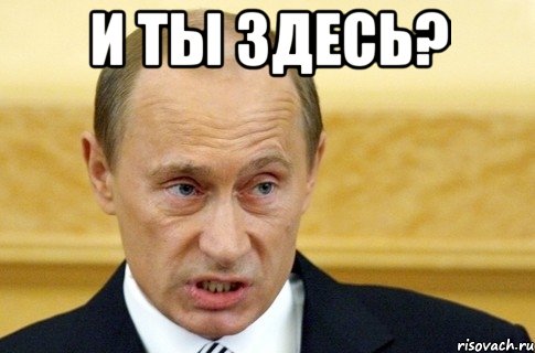 И ты здесь? , Мем путин