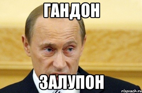 гандон залупон, Мем путин