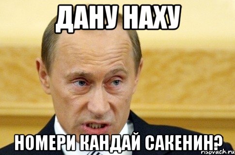 Дану наху Номери кандай Сакенин?, Мем путин