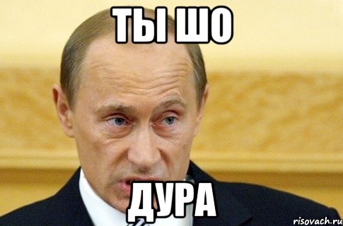 ТЫ ШО ДУРА, Мем путин