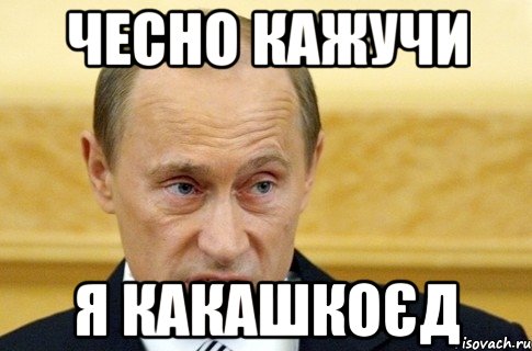 чесно кажучи я какашкоєд, Мем путин