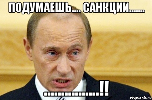 ПОДУМАЕШЬ.... санкции....... ................!!, Мем путин