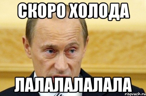 Скоро холода лалалалалала, Мем путин