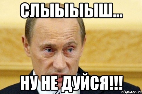 слыыыыш... ну не дуйся!!!, Мем путин