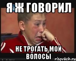 я ж говорил не трогать мои волосы, Мем  Сашок Фокин