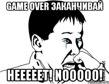 GAME OVER заканчивай НЕЕЕЕЕТ! NOOOOO!, Мем сашок