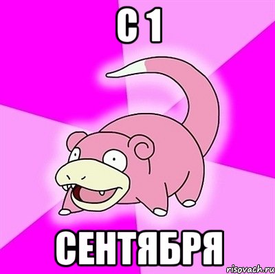 с 1 сентября, Мем слоупок