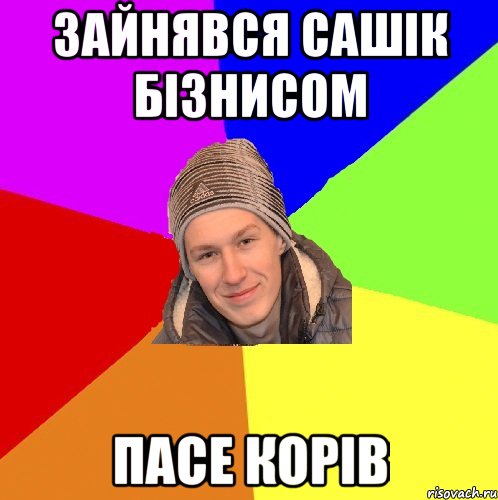 зайнявся сашік бізнисом пасе корів