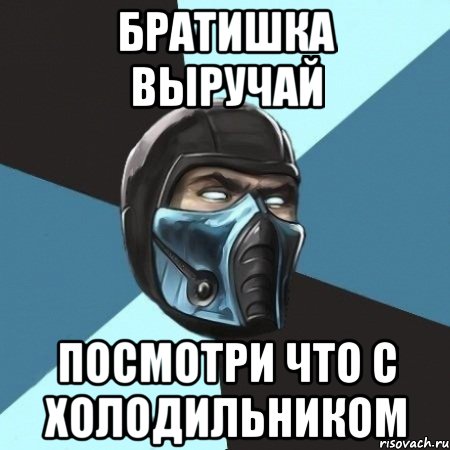 братишка выручай посмотри что с холодильником, Мем Саб-Зиро