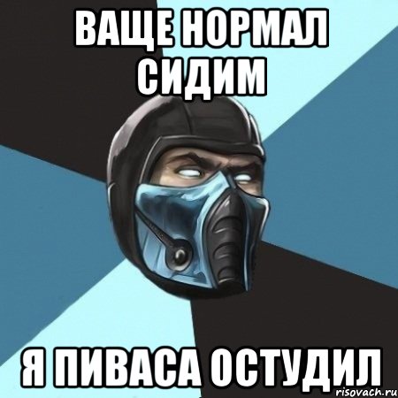 Ваще нормал сидим Я пиваса остудил, Мем Саб-Зиро