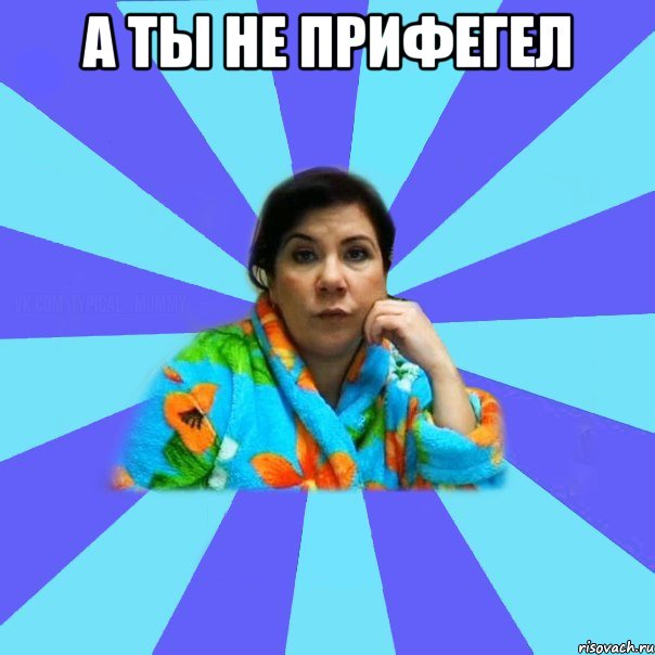 а ты не прифегел , Мем типичная мама