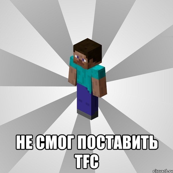  не смог поставить TFC, Мем Типичный игрок Minecraft