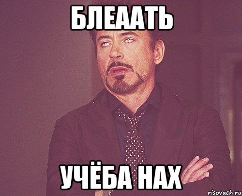 Блеаать Учёба нах, Мем твое выражение лица