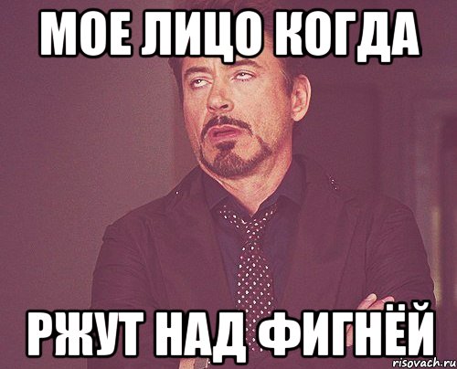 Мое лицо когда ржут над фигнёй, Мем твое выражение лица