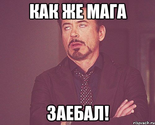 Как же мага ЗАЕБАЛ!, Мем твое выражение лица