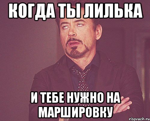 когда ты лилька и тебе нужно на маршировку, Мем твое выражение лица