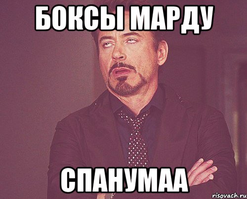 Боксы Марду Спанумаа, Мем твое выражение лица