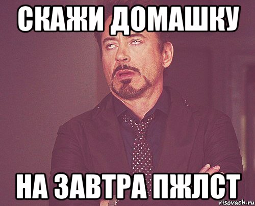 скажи домашку на завтра пжлст, Мем твое выражение лица