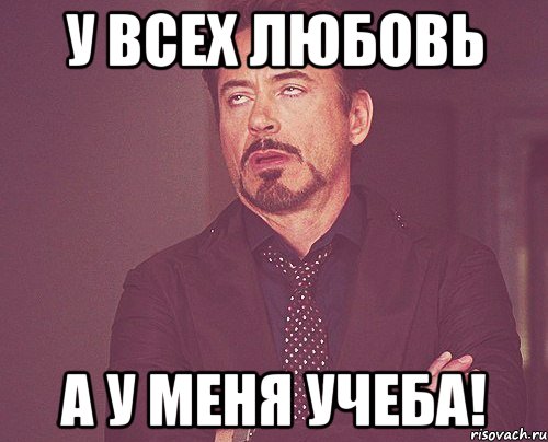 У всех любовь А у меня учеба!, Мем твое выражение лица